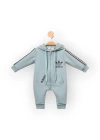 Baby Marka Addas Desen Kapşonlu Tulum Unisex 6-24 Ay