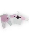 Baby Marka Baskılı Nke Desen Biyeli Uzun Kol İkili Takım Unisex 6-24 Ay