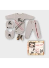 Baby Marka Borberi Desen Beşli Set Unisex 0-6 Ay