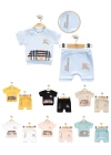 Baby Marka Borberi Desen İnterlok Şortlu İkili Takım Unisex 6-24 Ay
