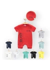 Baby Marka Bossa Desen Çıtçıtlı Tulum Unisex 6-24 Ay