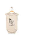 Baby Marka Doory Desen Çıtçıtlı Kolsuz Bady Unisex 6-24 Ay