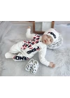 Baby Marka Fany Desen Beşli Set Unisex 0-6 Ay