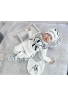 Baby Marka Kelvin Desen Beşli Set Unisex 0-6 Ay