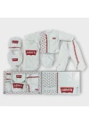 Baby Marka Lvise Desen Yedili Set Unisex 0-6 Ay