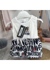 Baby Marka Moşino Desen Dijital Elbise Kız 9-36 Ay