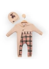 Baby Marka Tomm Desen Şapkalı Tulum Unisex 6-24 Ay
