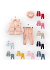 Baby Marka Tomm Desen Baskı Yelekli Üçlü Takım Unisex 6-36 Ay