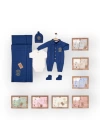 Baby Marka Versay Desen Triko Set Unisex 0-6 Ay