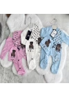 Baby Marka Wilton Desen Şapkalı Tulum Unisex 6-24 Ay