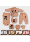 Baby Marka Wilton Desen Yedili Set Unisex 0-6 Ay