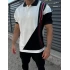 Unisex Yakalı Oversize Parçalı T-Shirt - Beyaz