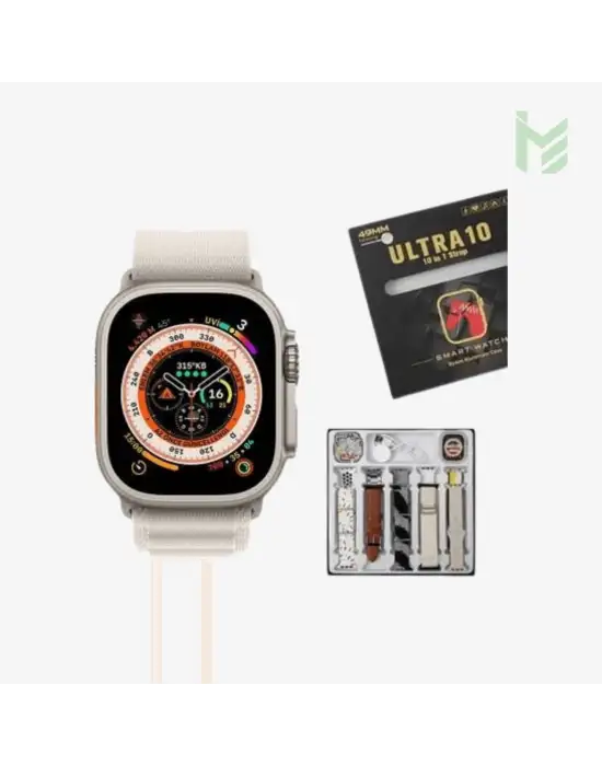 10 in 1 - 10 Kordonlu Ultra Smart Watch Akıllı Saat