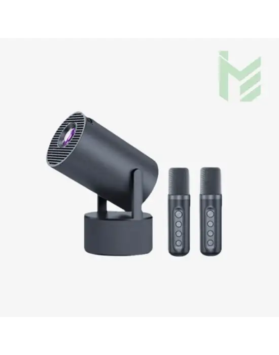 Çift Mikrofonlu Karaokeli Projeksiyon