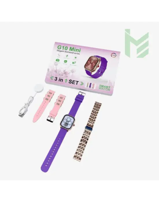 G 10 Mini Plus 3 in 1 Set Smart Watch Akıllı Saat