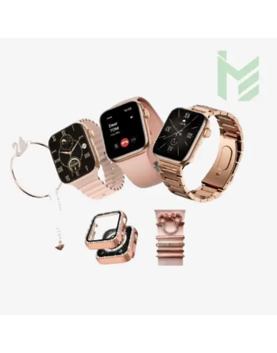 G9 Mini Plus Smart Watch Akıllı Saat Kordon Süs Koruma Kılıf Ve Bileklik Setli