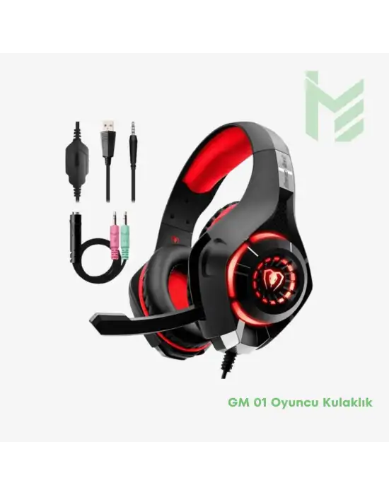 GM 01 Oyuncu Kulaklık Aux - Usb Giriş