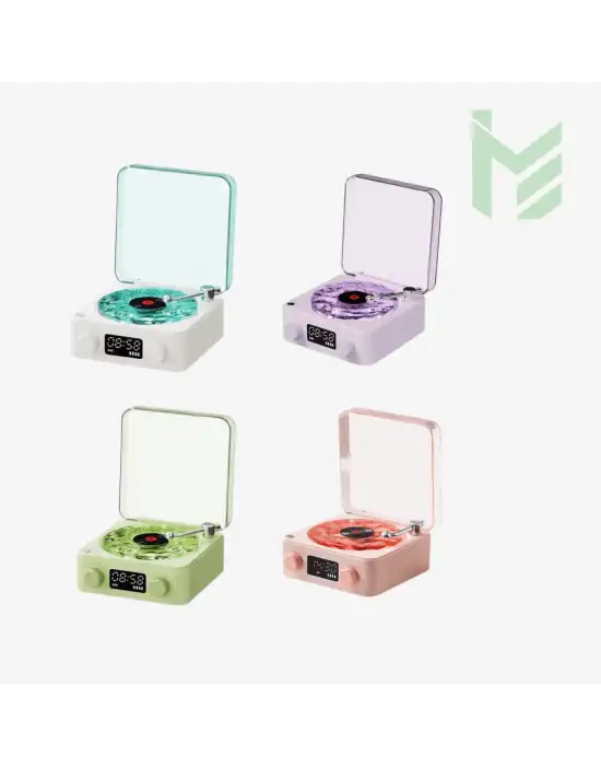 Tavan Yansımalı Plak Çalar Görüntülü Radyo Ve Bluetooth Hoparlör