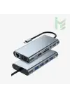 11 in 1 Port Type C Girişli Dönüştürücü