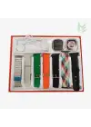 7 in 1 - 7 Kordonlu Koruma Kılıflı Smart Watch  Akıllı Saat