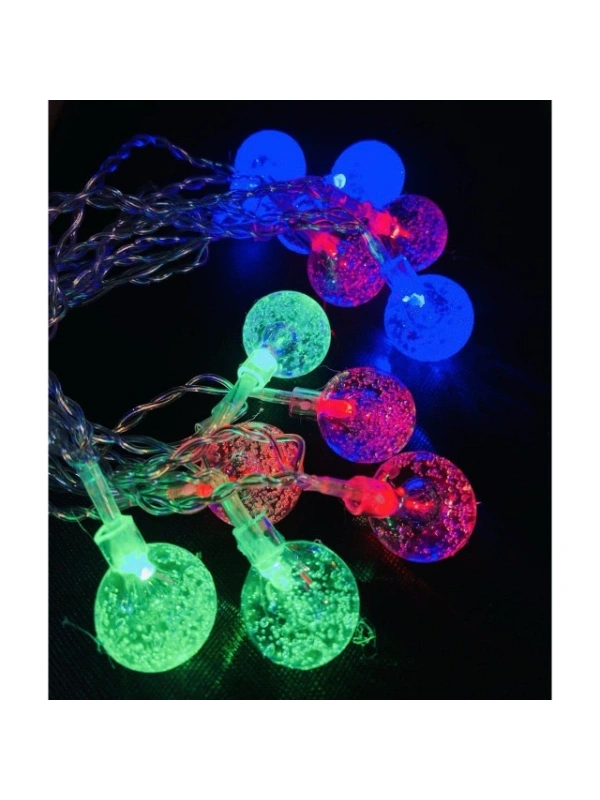 3m 20 Led Kristal Top RGB Pilli