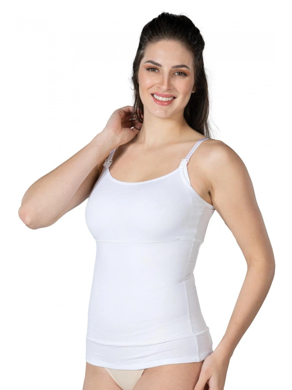 Seraviax Beyaz MI Emay 1402 Modal Cotton Emzirme Atlet Korse