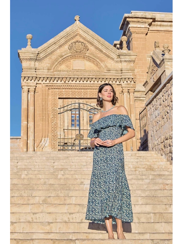 Seraviax Çiçek Desenli Elbise