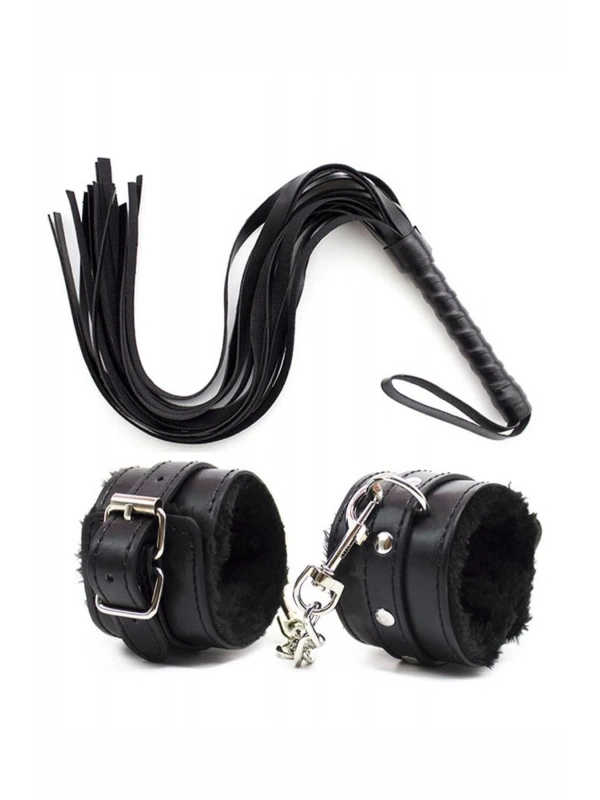 Seraviax Deri Bileklik Kırbaç Harness Set