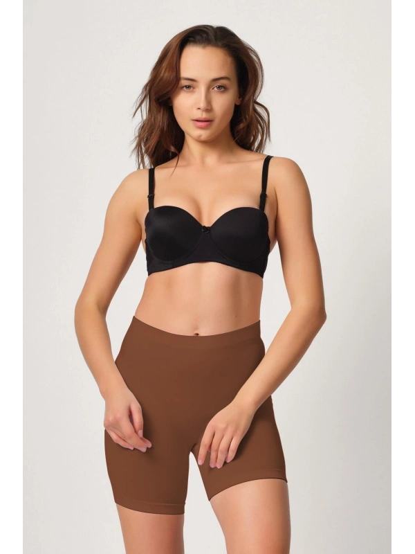 Seraviax Kahve MI Emay 3003 Soft Paçalı Boxer
