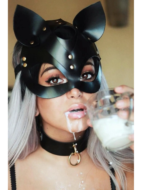Seraviax Kedi Kulak Maske ve Tasma İkili Set