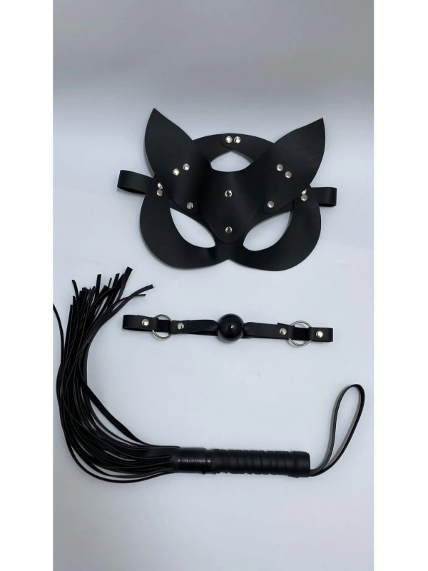 Seraviax Siyah Maske Ağız Topu,3Lü Set