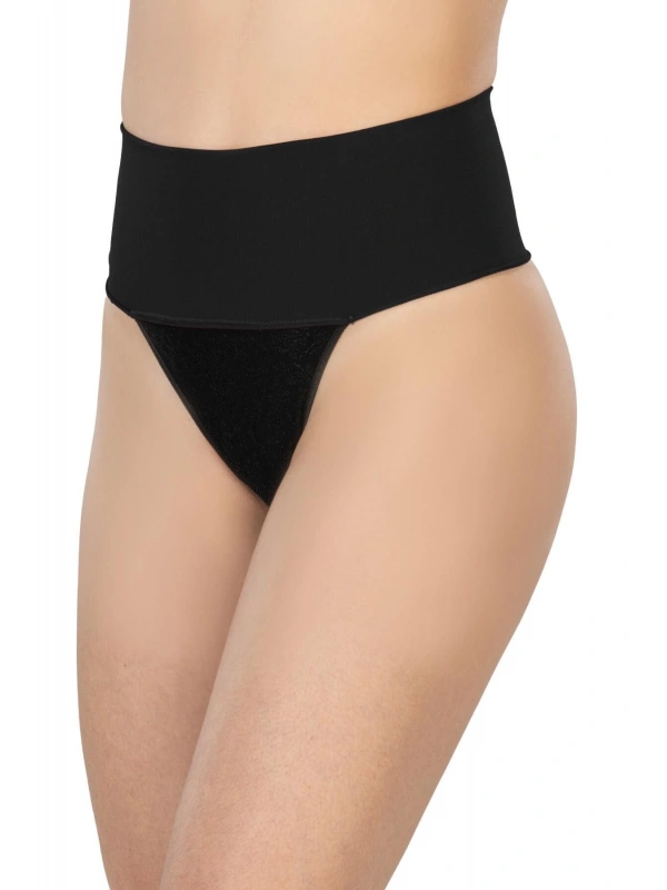 Seraviax Siyah MI 2048 Seamless Çift Renk String Korse