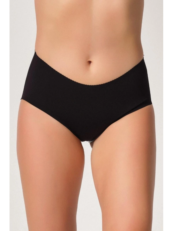 Seraviax Siyah MI Emay 2702 Lazer Kesim Toparlayıcı Mama Slip Korse