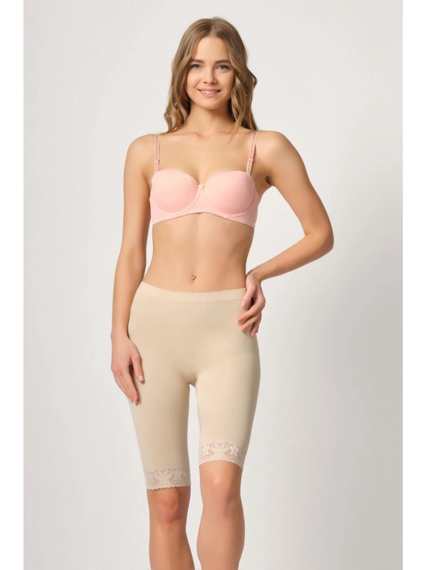 Seraviax Ten MI Emay 3004 Soft Uzun Paça Dantel Boxer