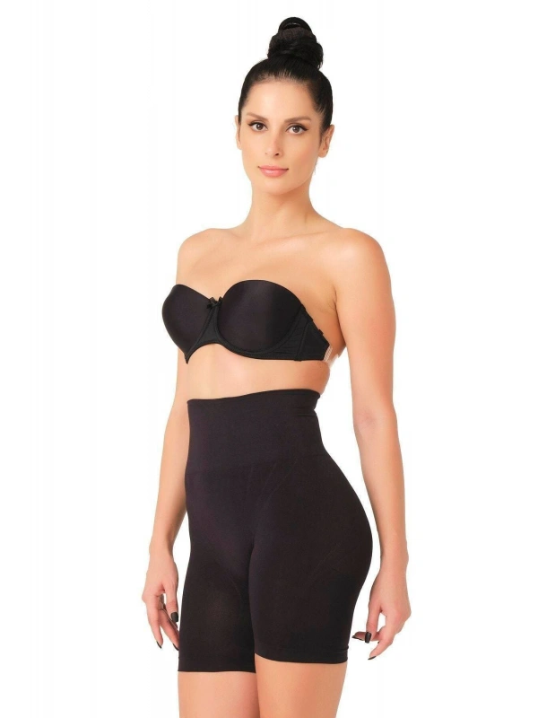 Siyah Düşük Bel Double Pantalon Korse