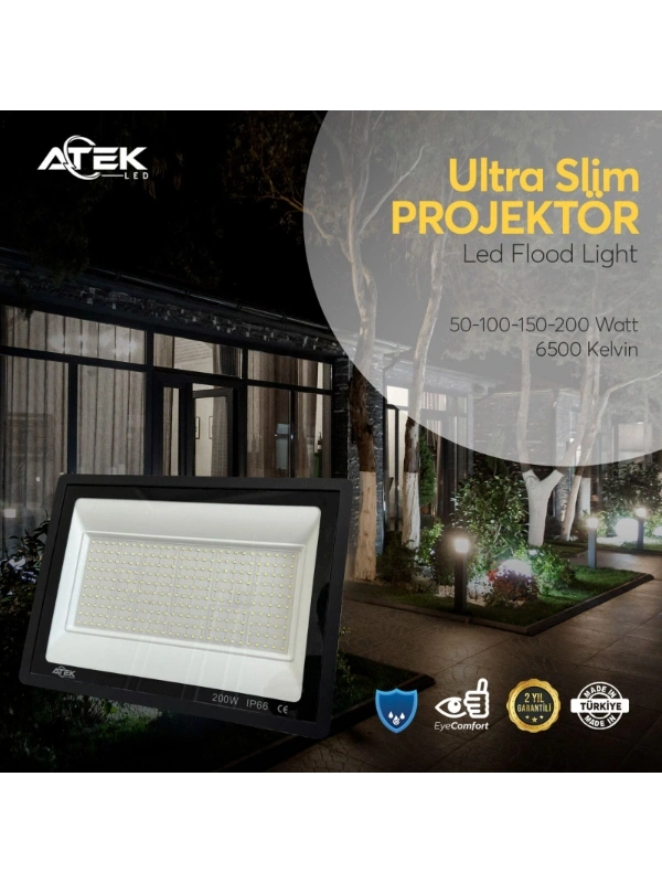 Ultra Slim Projektör Dış Mekan LED Işık