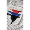 Kadın Siyah Transparan Dantel Tanga Külot