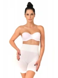 Beyaz Düşük Bel Double Pantalon Korse