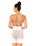 Beyaz Düşük Bel Double Pantalon Korse