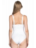 Beyaz Göğsü Açık Body Korse