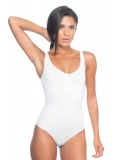 Beyaz Kalın Askılı Body Korse