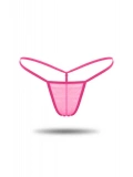 Kadın Pembe Tül Detaylı Tanga Külot