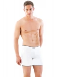 Seraviax Beyaz MI Emay 2108 Seamless uzun Erkek Boxer