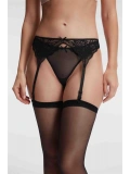 Seraviax Dantelli Jartiyer String ve Çorap 3lü Takım
