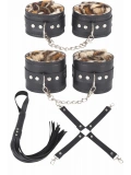 Seraviax Deri Leoparlı 4lü Harness Set