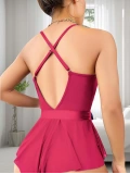 Seraviax Fuşya Dantel İşlemeli Kurdelalı Fantezi Tül Babydoll