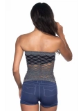 Seraviax Gri MI Emay 5034 Fantazi Büstiyer Atlet Korse