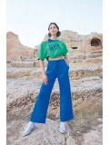 Seraviax Kısa Kollu Never Give Up 3lü Crop Eşofman Takımı