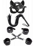 Seraviax Maske Kırbaç Bileklik 5 Li Harness Deri Set