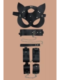 Seraviax Siyah 4lü Maske ,Tasma,Kelepce Harness Set